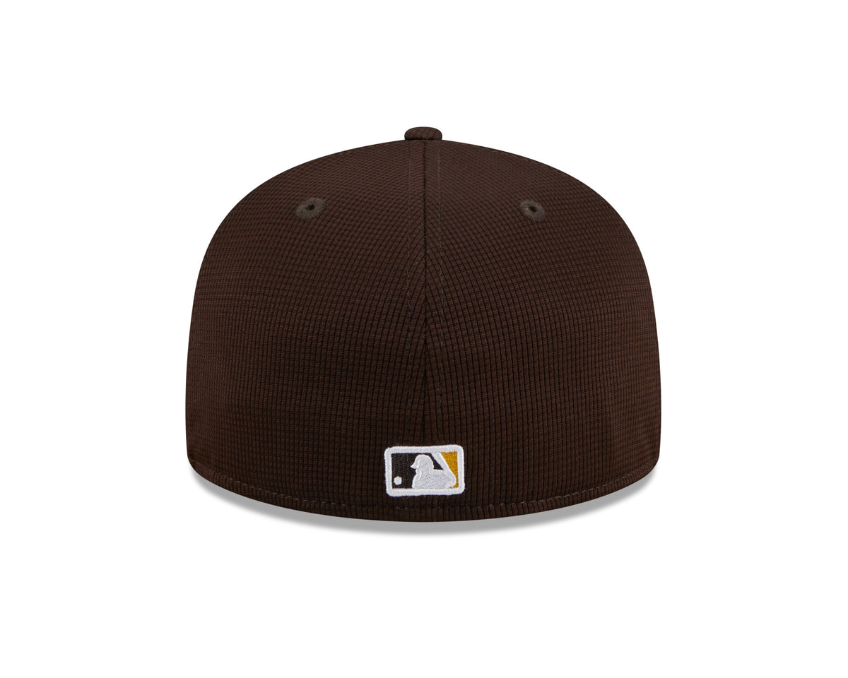 Men s San Diego Padres New Era Brown 2024 Batting Practice 59FIFTY Fitted Hat Official Team Hat Sports Fan Cap Official MLB Team Hat Baseball Fan Cap