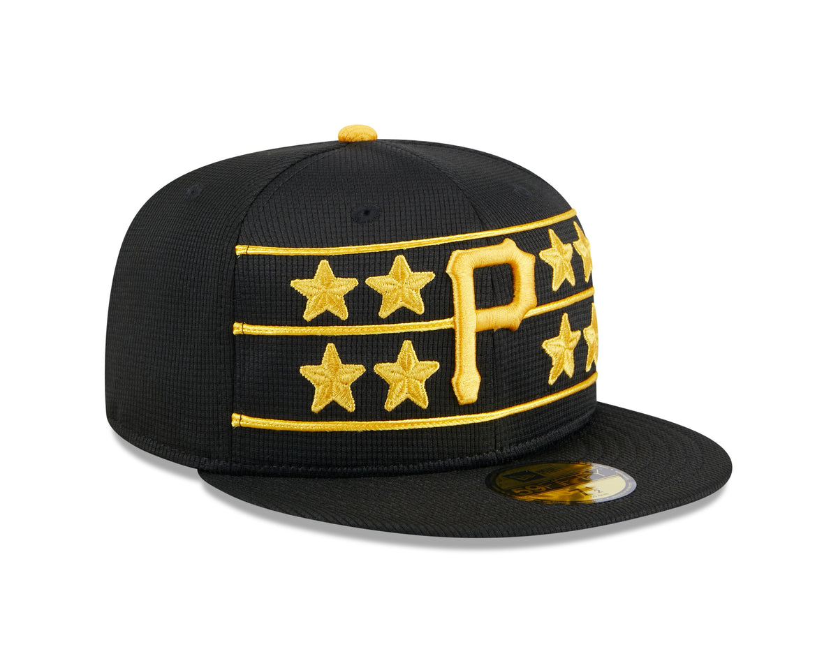 Men s Pittsburgh Pirates New Era Black 2024 Batting Practice 59FIFTY Fitted Hat Official Team Hat Sports Fan Cap Official MLB Team Hat Baseball Fan Ca