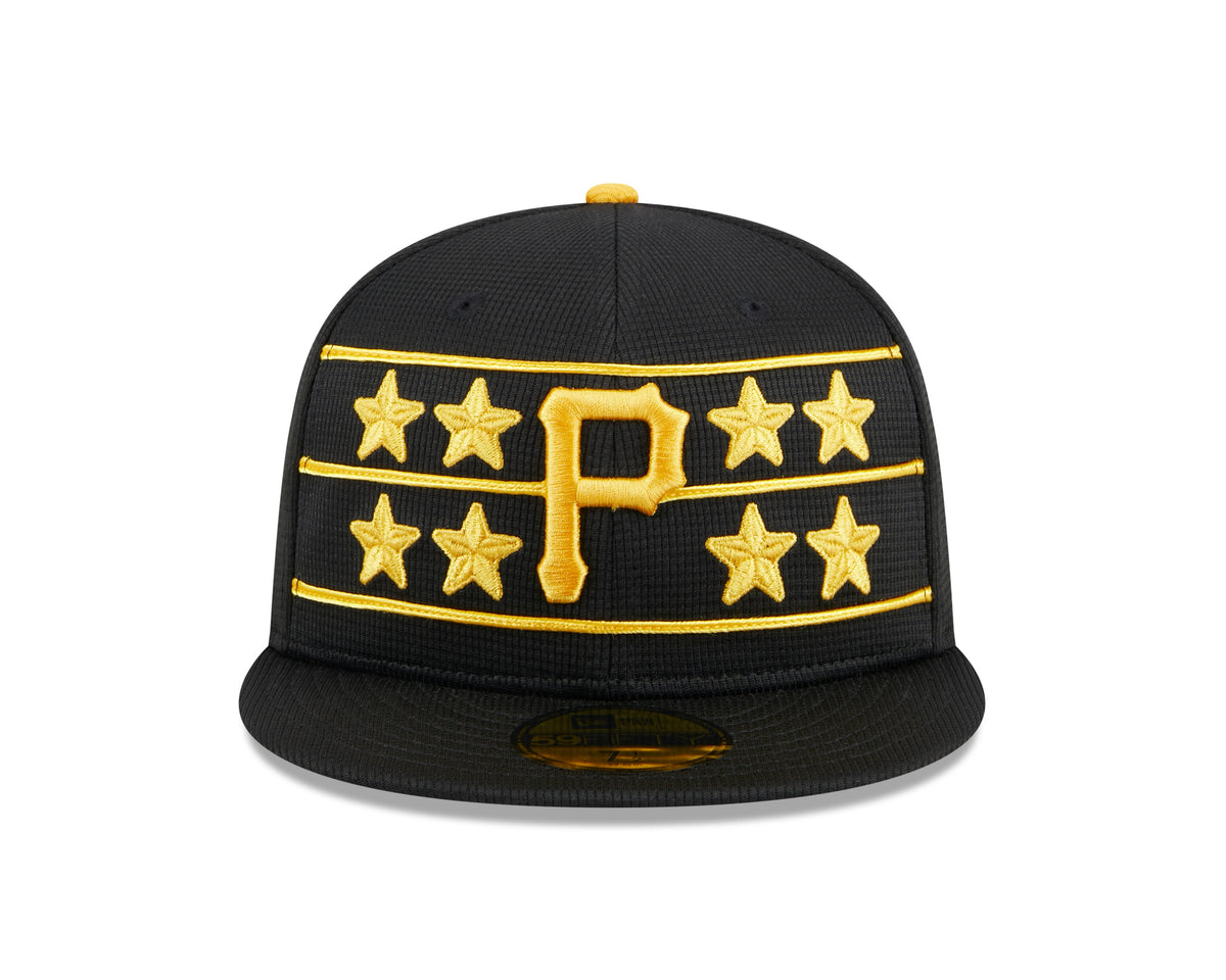 Men s Pittsburgh Pirates New Era Black 2024 Batting Practice 59FIFTY Fitted Hat Official Team Hat Sports Fan Cap Official MLB Team Hat Baseball Fan Ca