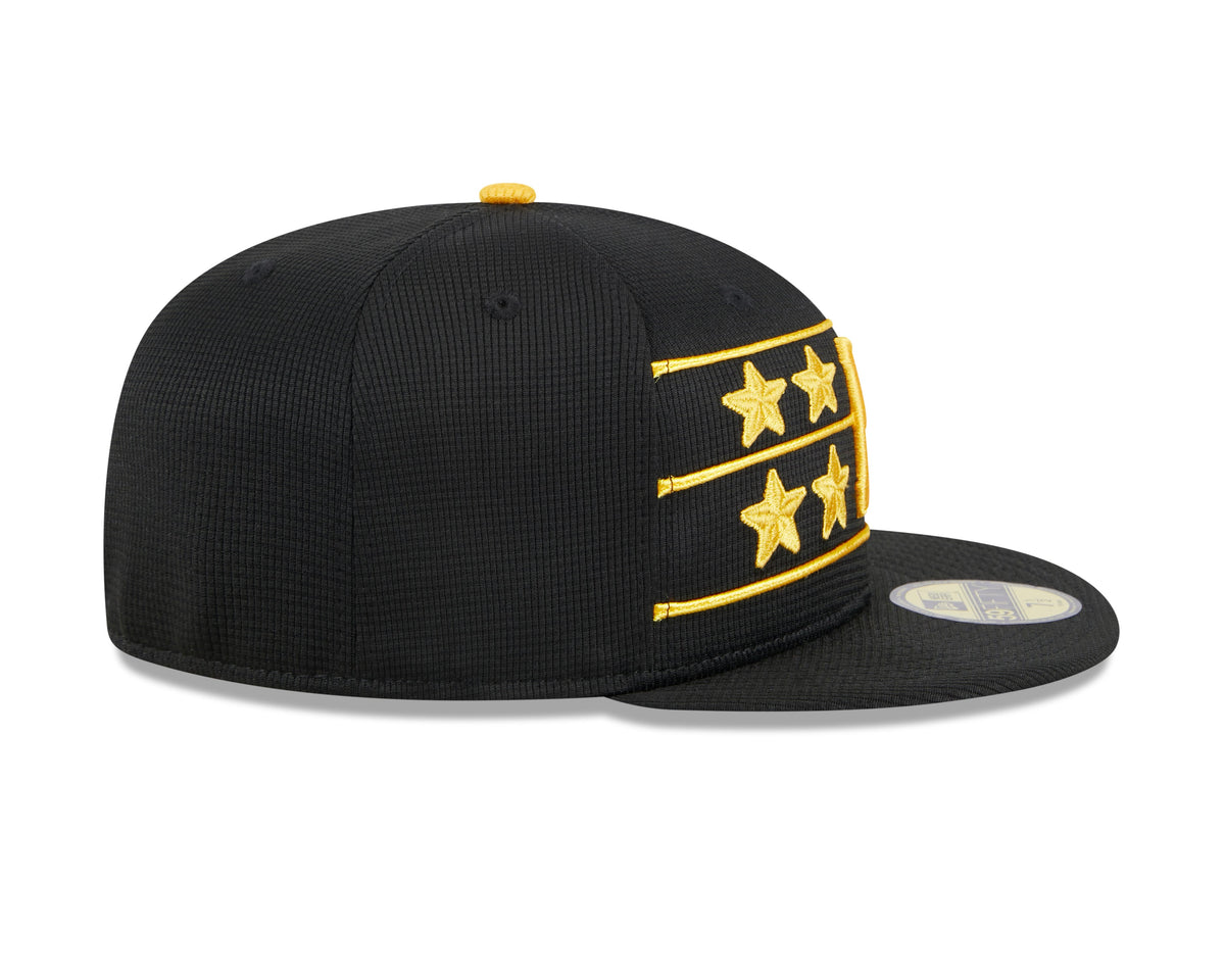 Men s Pittsburgh Pirates New Era Black 2024 Batting Practice 59FIFTY Fitted Hat Official Team Hat Sports Fan Cap Official MLB Team Hat Baseball Fan Ca