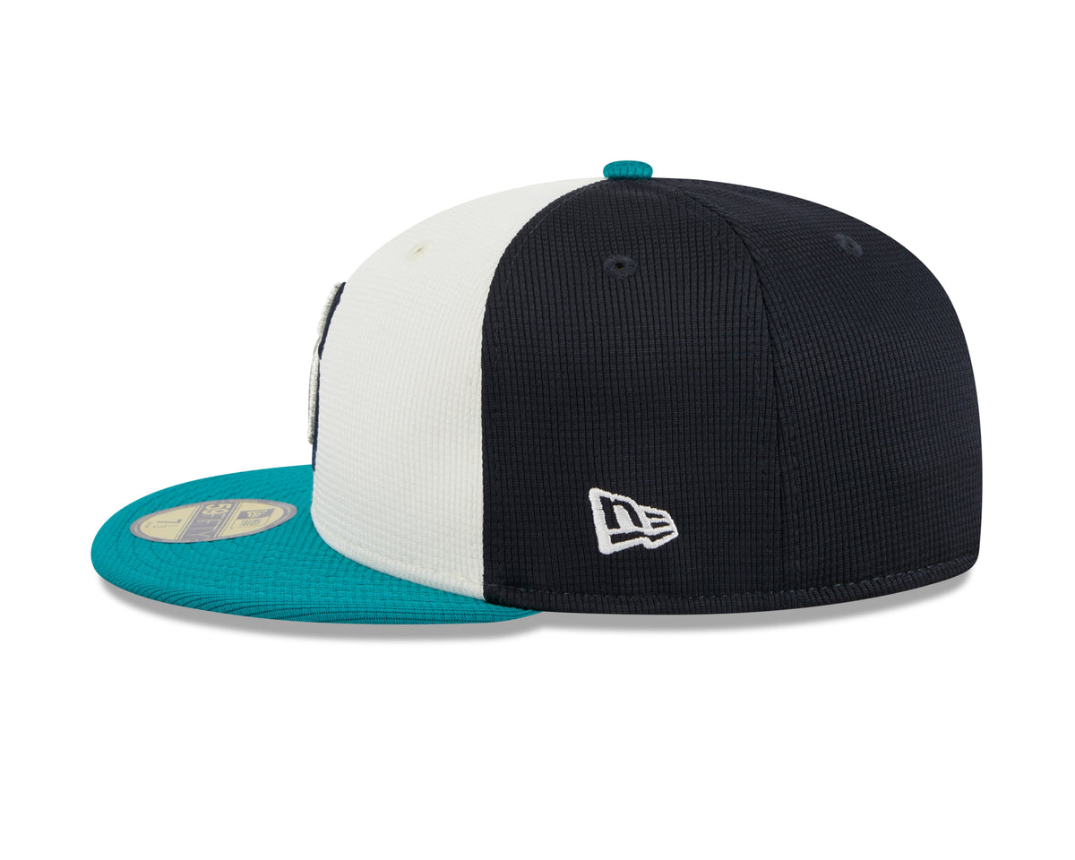 Men s Seattle Mariners New Era White 2024 Batting Practice 59FIFTY Fitted Hat Official Team Hat Sports Fan Cap Official MLB Team Hat Baseball Fan Cap