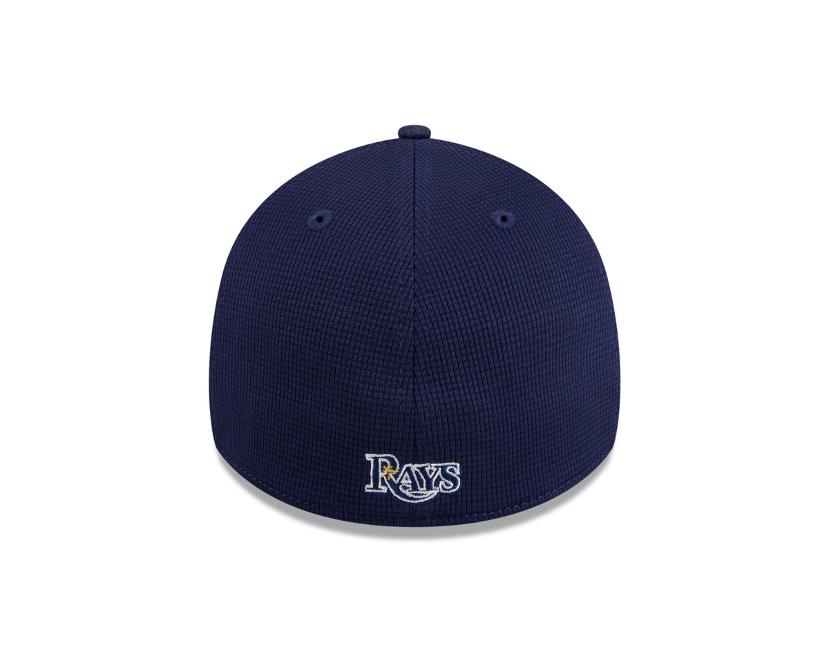 Men s Tampa Bay Rays New Era 2024 Batting Practice Navy 39THIRTY Flex-Fit Hat Official Team Hat Sports Fan Cap Official MLB Team Hat Baseball Fan Cap