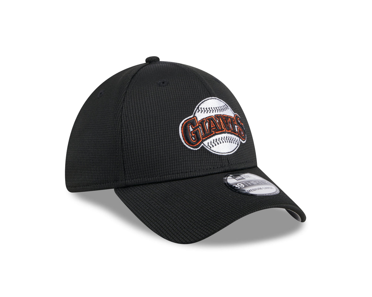 Men s San Francisco Giants New Era 2024 Batting Practice Black 39THIRTY Flex-Fit Hat Official Team Hat Sports Fan Cap Official MLB Team Hat Baseball F