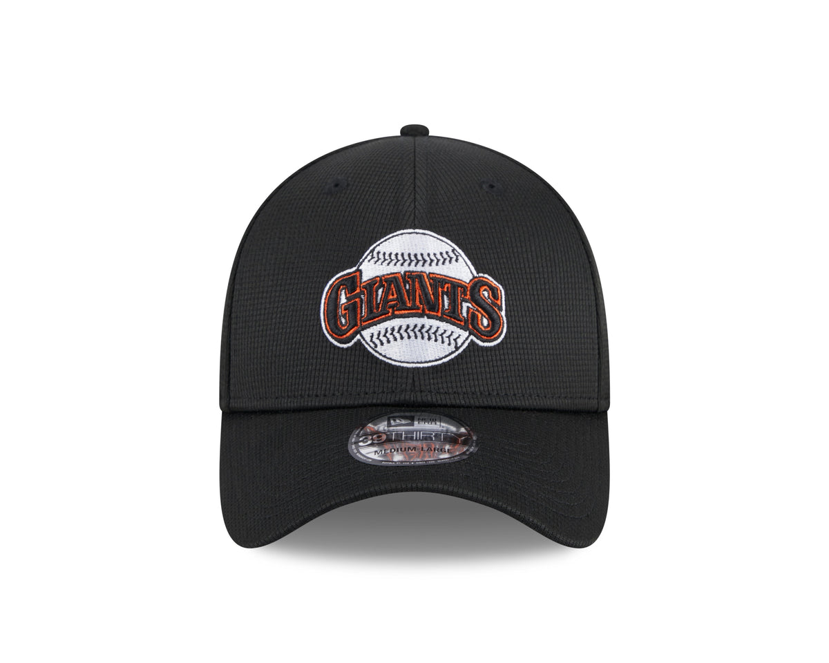 Men s San Francisco Giants New Era 2024 Batting Practice Black 39THIRTY Flex-Fit Hat Official Team Hat Sports Fan Cap Official MLB Team Hat Baseball F