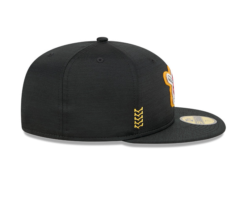 Men s Pittsburgh Pirates New Era Black 2024 Alternate Clubhouse 1914 59FIFTY Fitted Hat Official Team Hat Sports Fan Cap Official MLB Team Hat Basebal