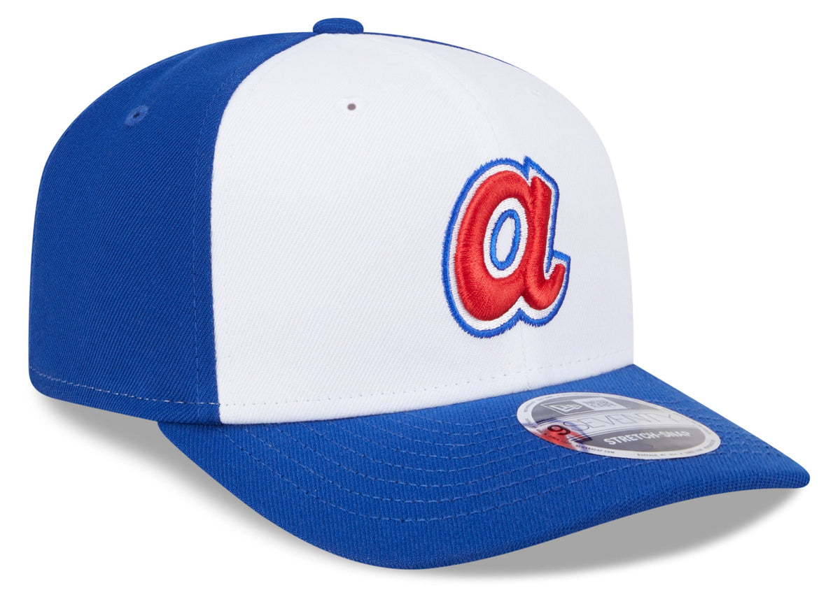 Atlanta Braves Cooperstown New Era 9SEVENTY Royal Adjustable Hat Official Team Hat Sports Fan Cap Official MLB Team Hat Baseball Fan Cap