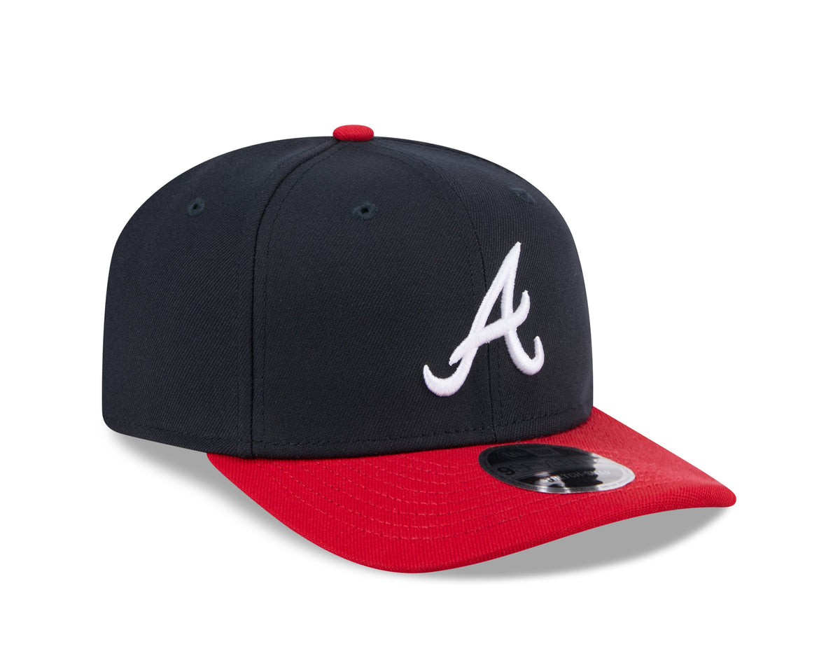 Atlanta Braves New Era Navy Red 9SEVENTY Adjustable Hat Official Team Hat Sports Fan Cap Official MLB Team Hat Baseball Fan Cap