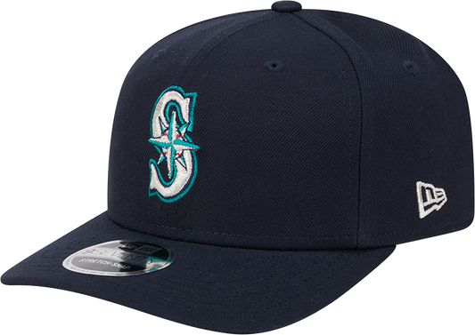 Seattle Mariners New Era Home Navy 9SEVENTY Adjustable Hat-Player Replica Official Team Hat Sports Fan Cap Official MLB Team Hat Baseball Fan Cap