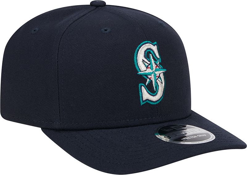 Seattle Mariners New Era Home Navy 9SEVENTY Adjustable Hat-Player Replica Official Team Hat Sports Fan Cap Official MLB Team Hat Baseball Fan Cap