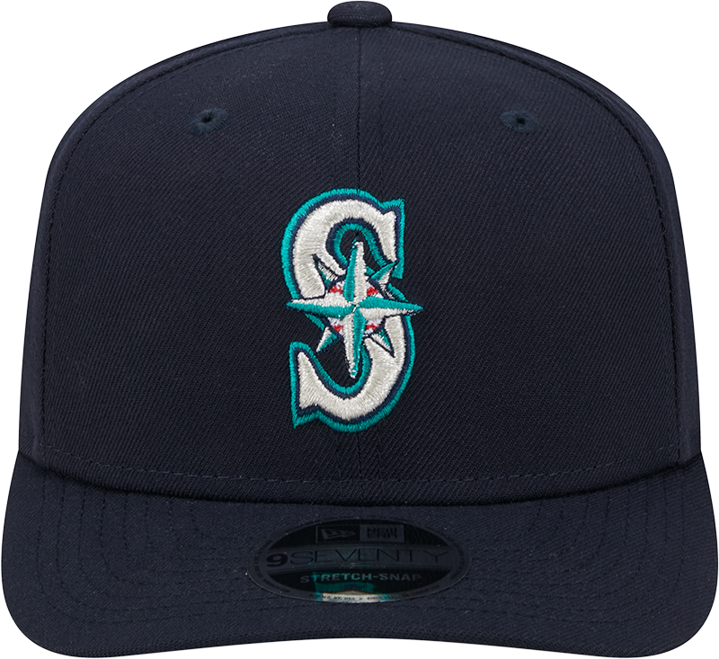 Seattle Mariners New Era Home Navy 9SEVENTY Adjustable Hat-Player Replica Official Team Hat Sports Fan Cap Official MLB Team Hat Baseball Fan Cap
