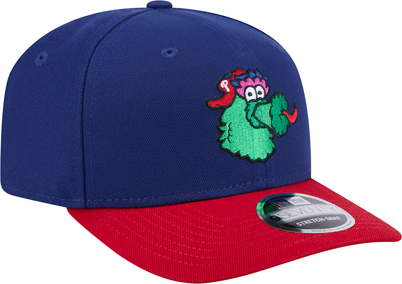 Philadelphia Phillies Blue Red Phanatic New Era 9SEVENTY Stretch Snap Adjustable Hat Official Team Hat Sports Fan Cap Official MLB Team Hat Baseball F