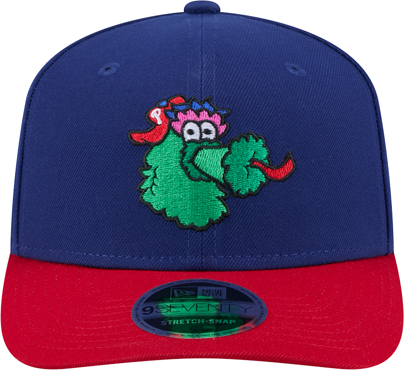 Philadelphia Phillies Blue Red Phanatic New Era 9SEVENTY Stretch Snap Adjustable Hat Official Team Hat Sports Fan Cap Official MLB Team Hat Baseball F