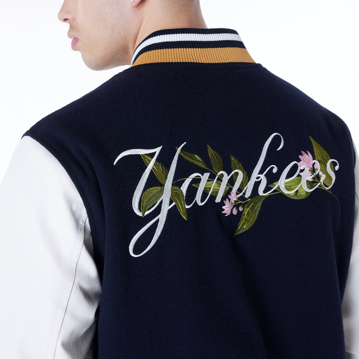 New Era - MLB Floral Varsity Jacket - New York Yankees Official Sports Fan Gear Official MLB Team Apparel Baseball Fan Gear