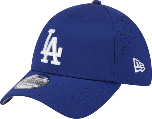 MLB Los Angeles Dodgers New Era Mid Perf 39THIRTY Flex Fit Hat - Royal Official Team Hat Sports Fan Cap Official MLB Team Hat Baseball Fan Cap