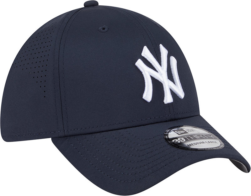 MLB New York Yankees New Era Mid Perf 39THIRTY Flex Fit Hat - Navy Official Team Hat Sports Fan Cap Official MLB Team Hat Baseball Fan Cap