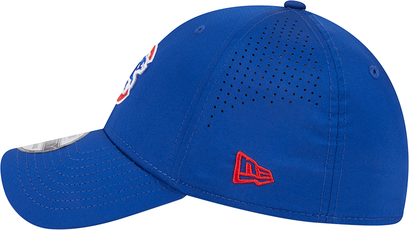 MLB Chicago Cubs New Era Mid Perf 39THIRTY Flex Fit Hat - Blue Official Team Hat Sports Fan Cap Official MLB Team Hat Baseball Fan Cap