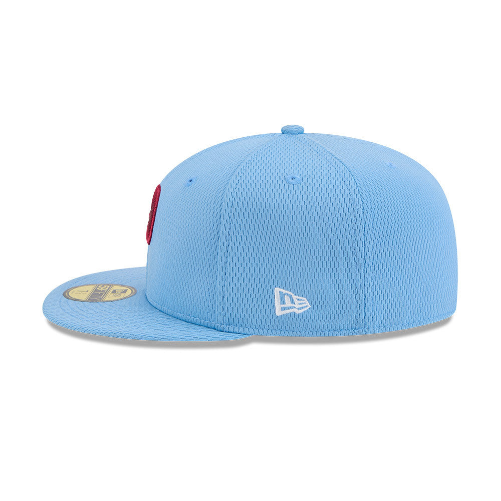 Philadelphia Phillies New Era Blue Alternate 2025 Clubhouse 59FIFTY Fitted Hat Official Team Hat Sports Fan Cap Official MLB Team Hat Baseball Fan Cap