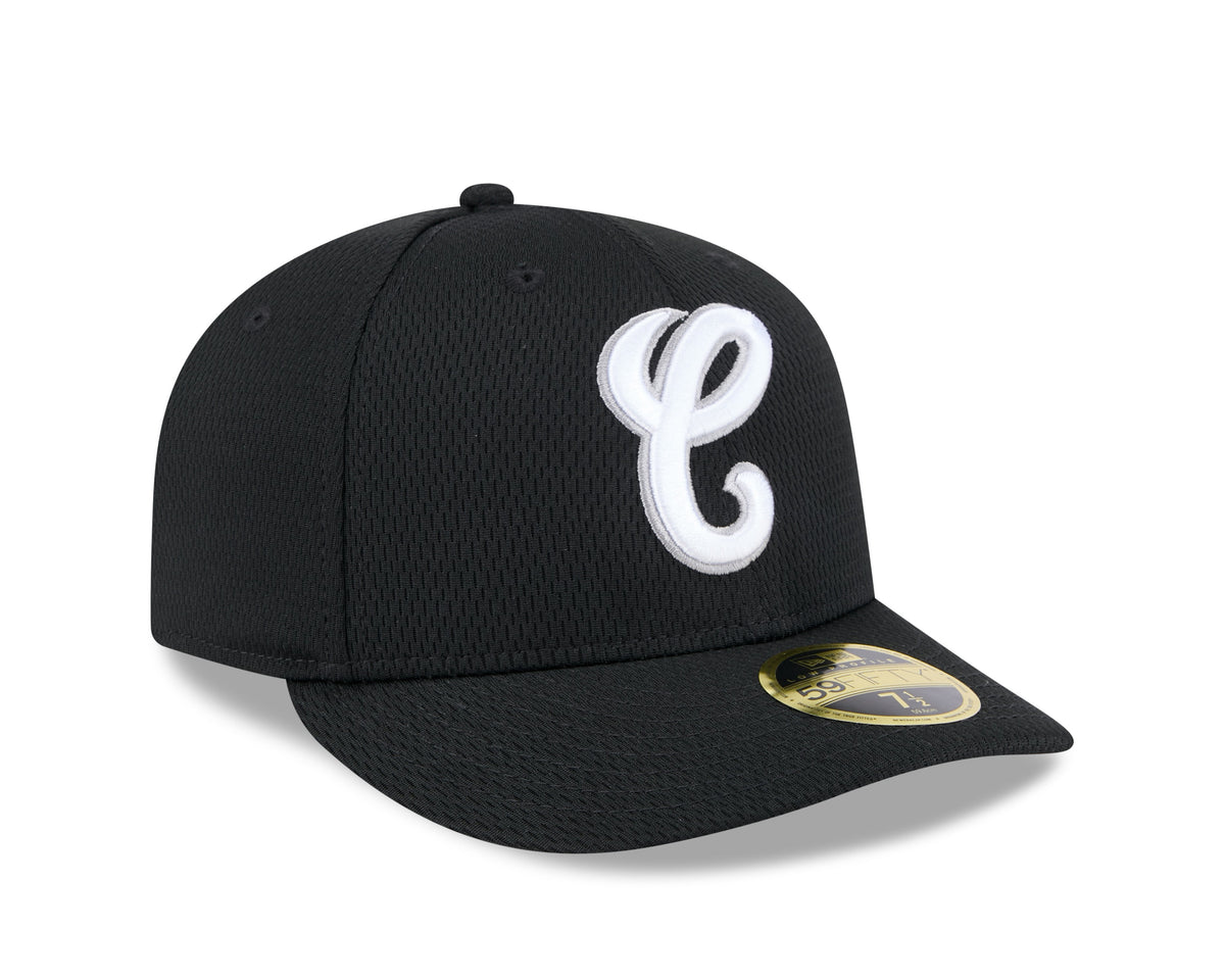 Chicago White Sox New Era Black 2025 Clubhouse Alternate 59FIFTY Low Profile Fitted Hat Official Team Hat Sports Fan Cap Official MLB Team Hat Basebal