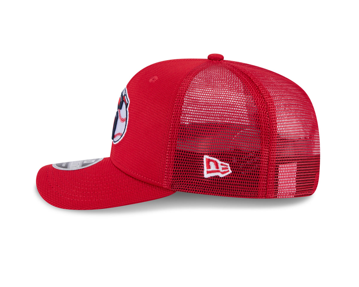 Cleveland Guardians New Era Red 2025 Spring Training 9SEVENTY Trucker Hat Official Team Hat Sports Fan Cap Official MLB Team Hat Baseball Fan Cap