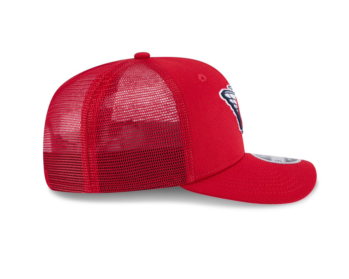 Cleveland Guardians New Era Red 2025 Spring Training 9SEVENTY Trucker Hat Official Team Hat Sports Fan Cap Official MLB Team Hat Baseball Fan Cap