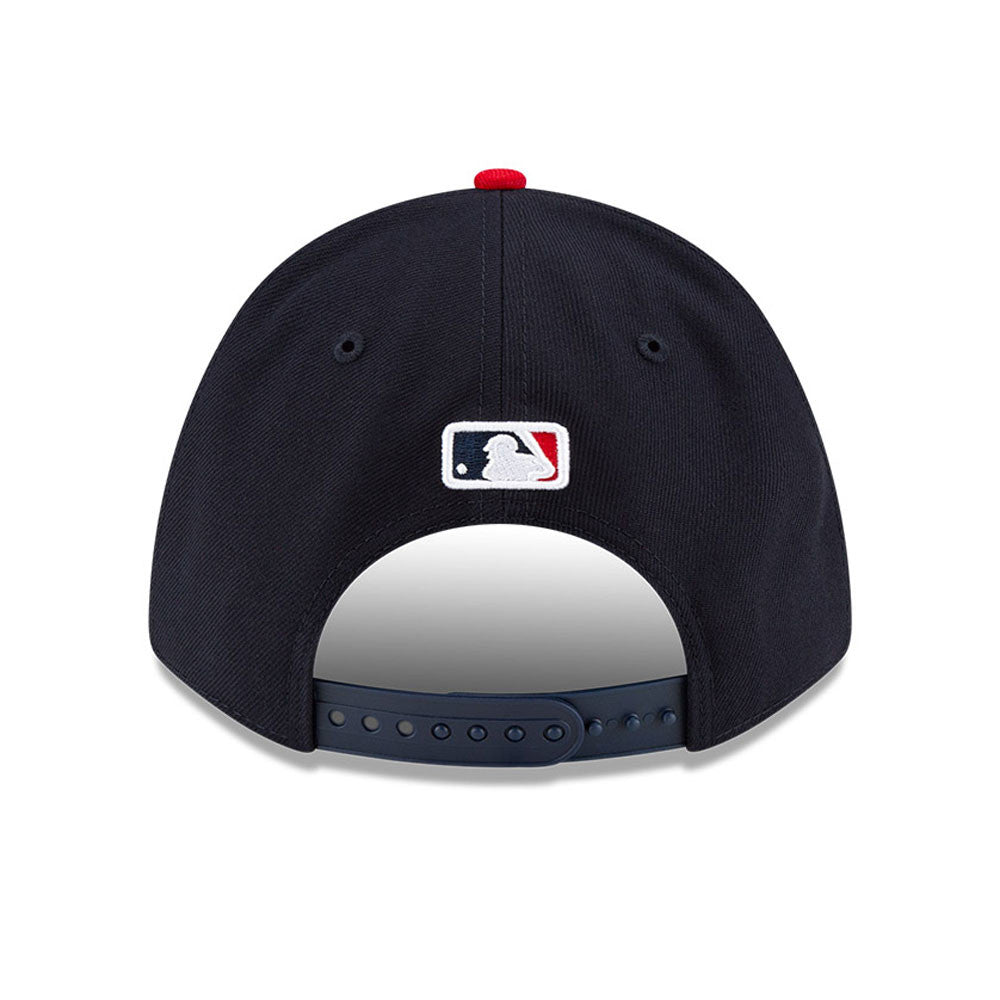Atlanta Braves Navy Red New Era Player Replica M-Crown 9FORTY Adjustable Hat Official Team Hat Sports Fan Cap Official MLB Team Hat Baseball Fan Cap