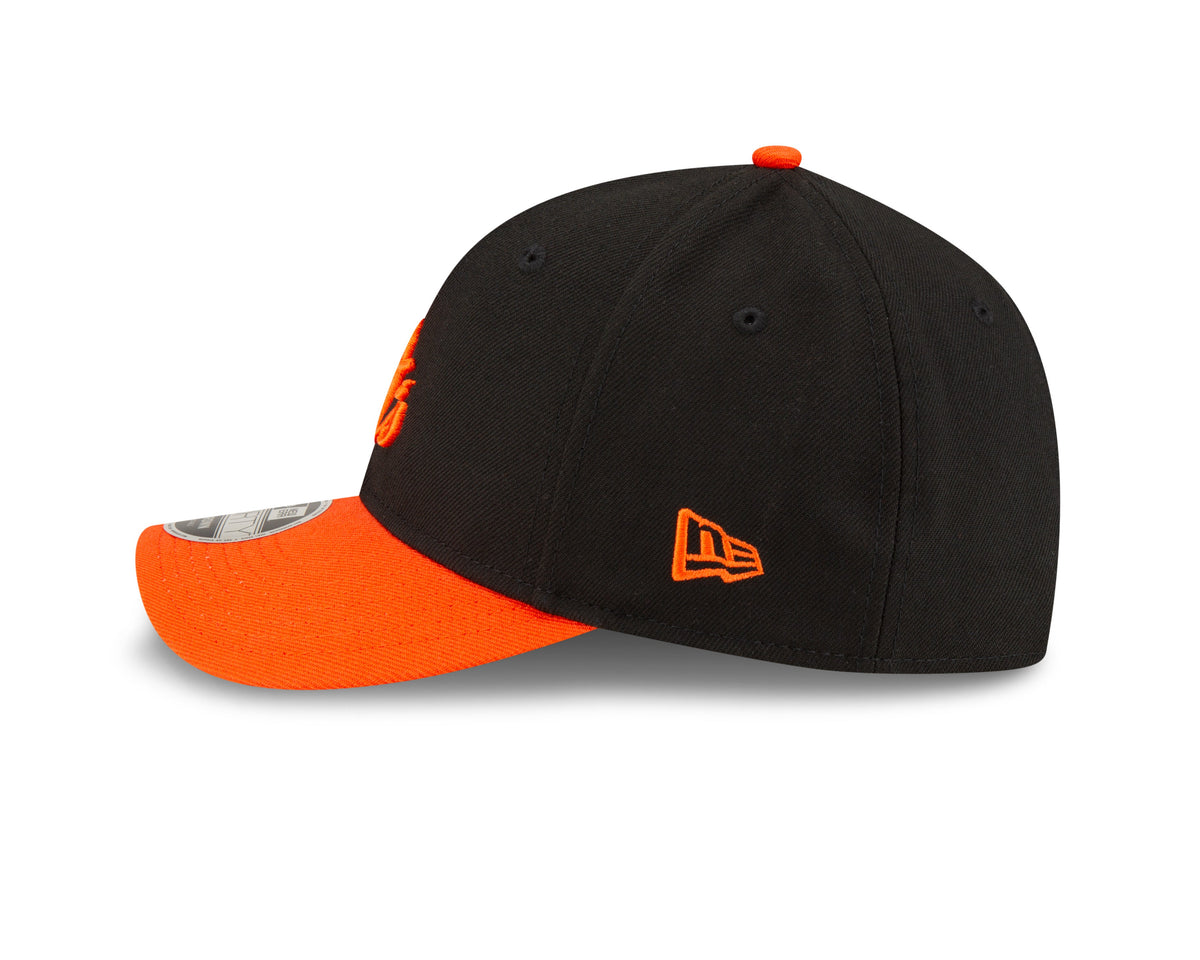 Baltimore Orioles Black Orange Alternate New Era Player Replica M-Crown 9FORTY Adjustable Hat Official Team Hat Sports Fan Cap Official MLB Team Hat B