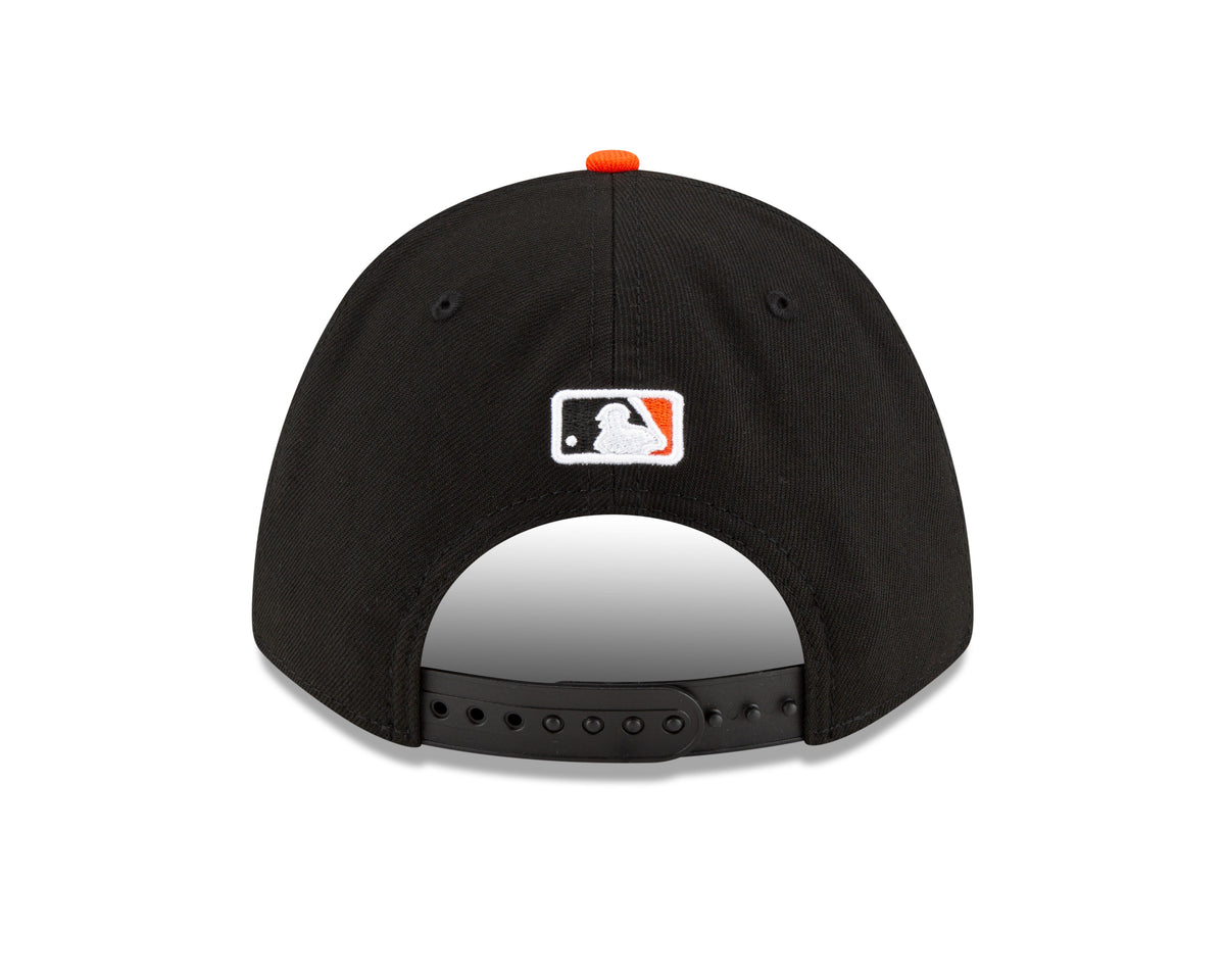 Baltimore Orioles Black Orange Alternate New Era Player Replica M-Crown 9FORTY Adjustable Hat Official Team Hat Sports Fan Cap Official MLB Team Hat B