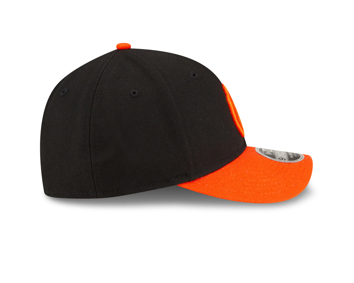 Baltimore Orioles Black Orange Alternate New Era Player Replica M-Crown 9FORTY Adjustable Hat Official Team Hat Sports Fan Cap Official MLB Team Hat B