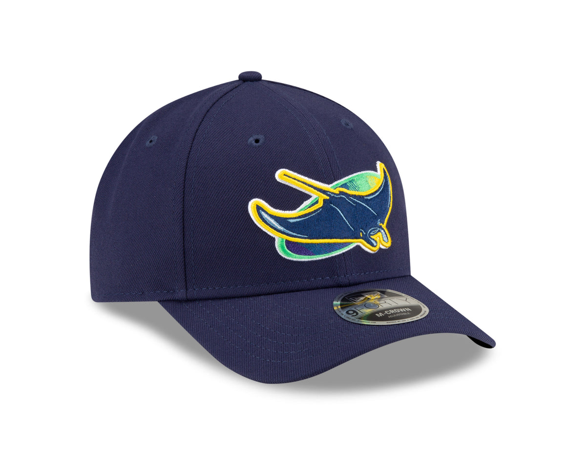 Tampa Bay Rays Alternate Navy New Era Player Replica M-Crown 9FORTY Adjustable Hat Official Team Hat Sports Fan Cap Official MLB Team Hat Baseball Fan