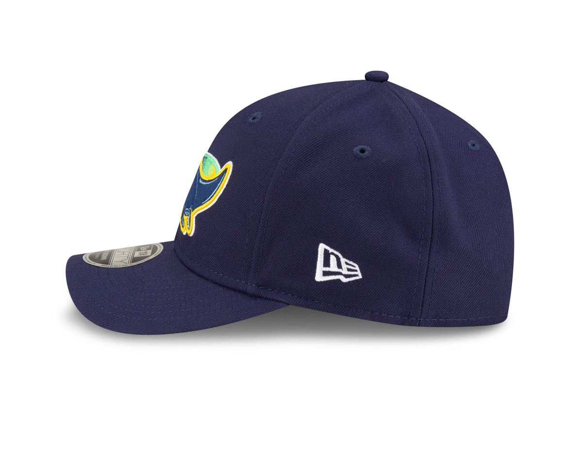 Tampa Bay Rays Alternate Navy New Era Player Replica M-Crown 9FORTY Adjustable Hat Official Team Hat Sports Fan Cap Official MLB Team Hat Baseball Fan
