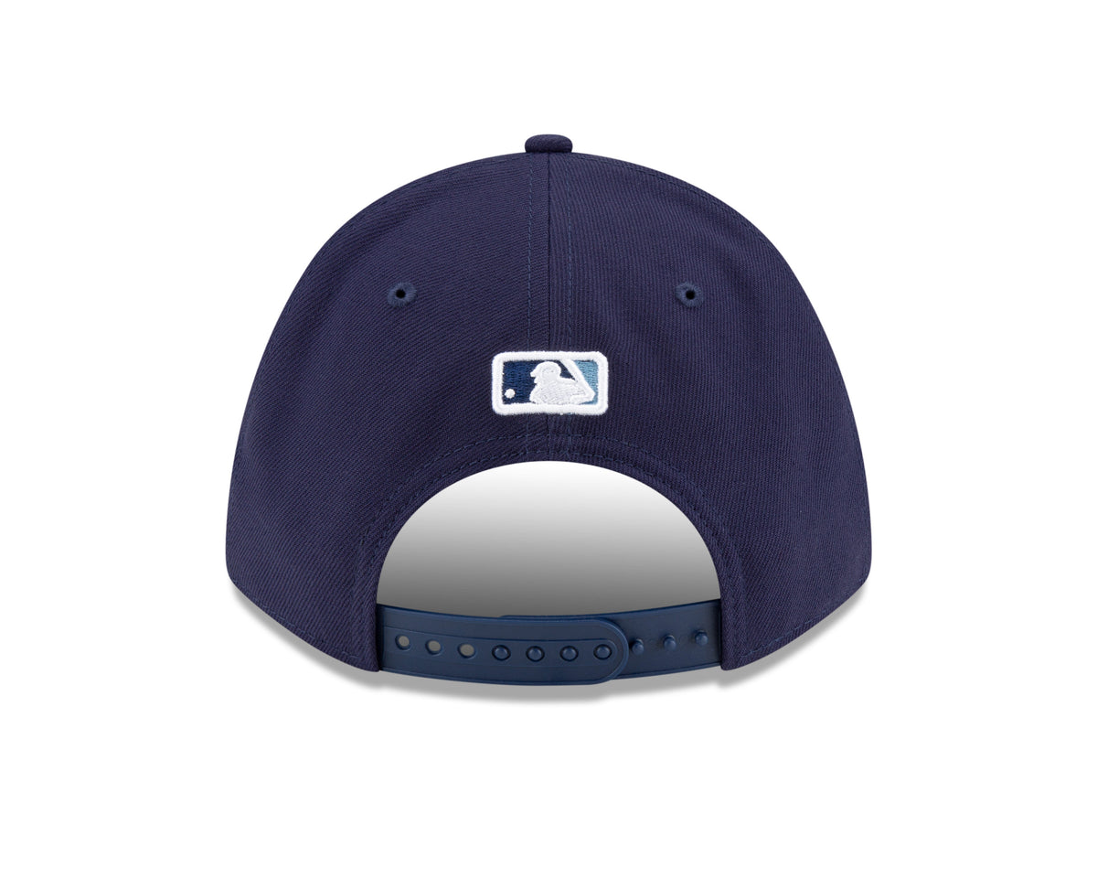 Tampa Bay Rays Alternate Navy New Era Player Replica M-Crown 9FORTY Adjustable Hat Official Team Hat Sports Fan Cap Official MLB Team Hat Baseball Fan