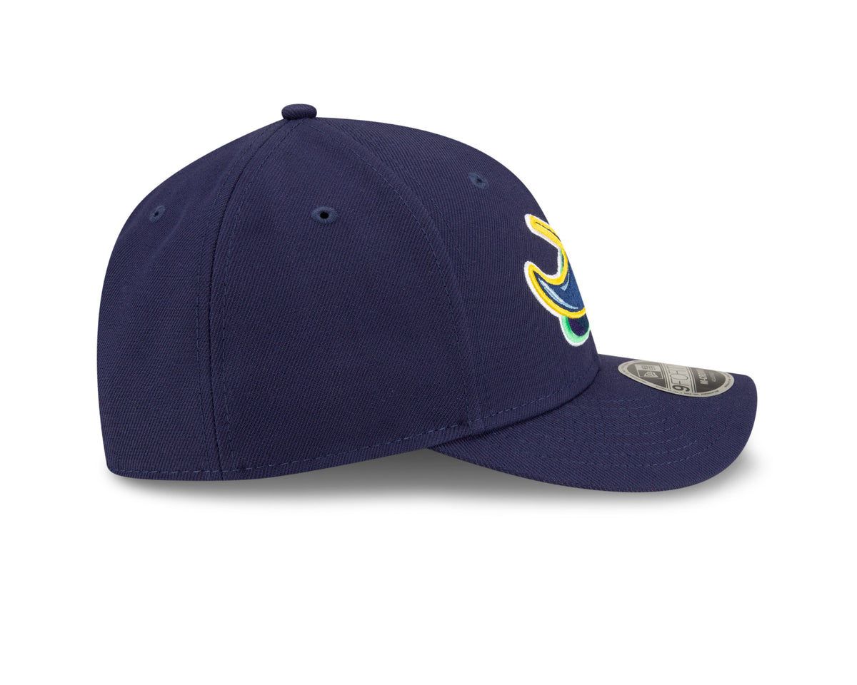 Tampa Bay Rays Alternate Navy New Era Player Replica M-Crown 9FORTY Adjustable Hat Official Team Hat Sports Fan Cap Official MLB Team Hat Baseball Fan