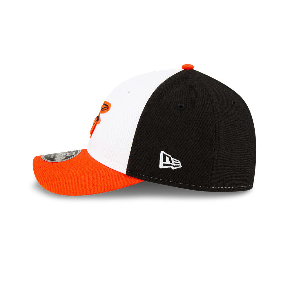 Baltimore Orioles White Orange Black New Era Player Replica M-Crown 9FORTY Adjustable Hat Official Team Hat Sports Fan Cap Official MLB Team Hat Baseb