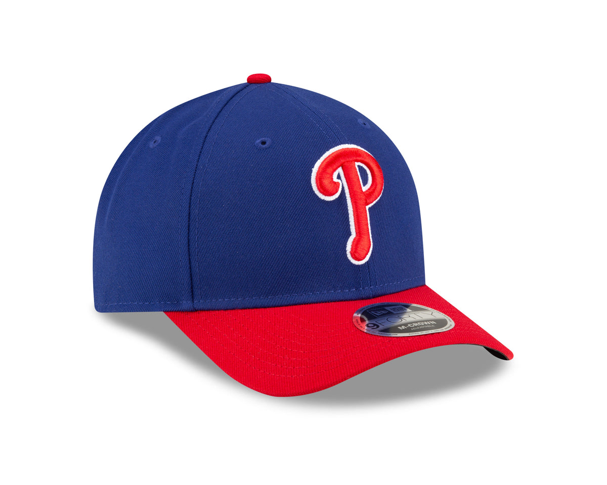 Philadelphia Phillies 2 Tone Royal Red Alternate New Era Player Replica M-Crown 9FORTY Adjustable Hat Official Team Hat Sports Fan Cap Official MLB Te