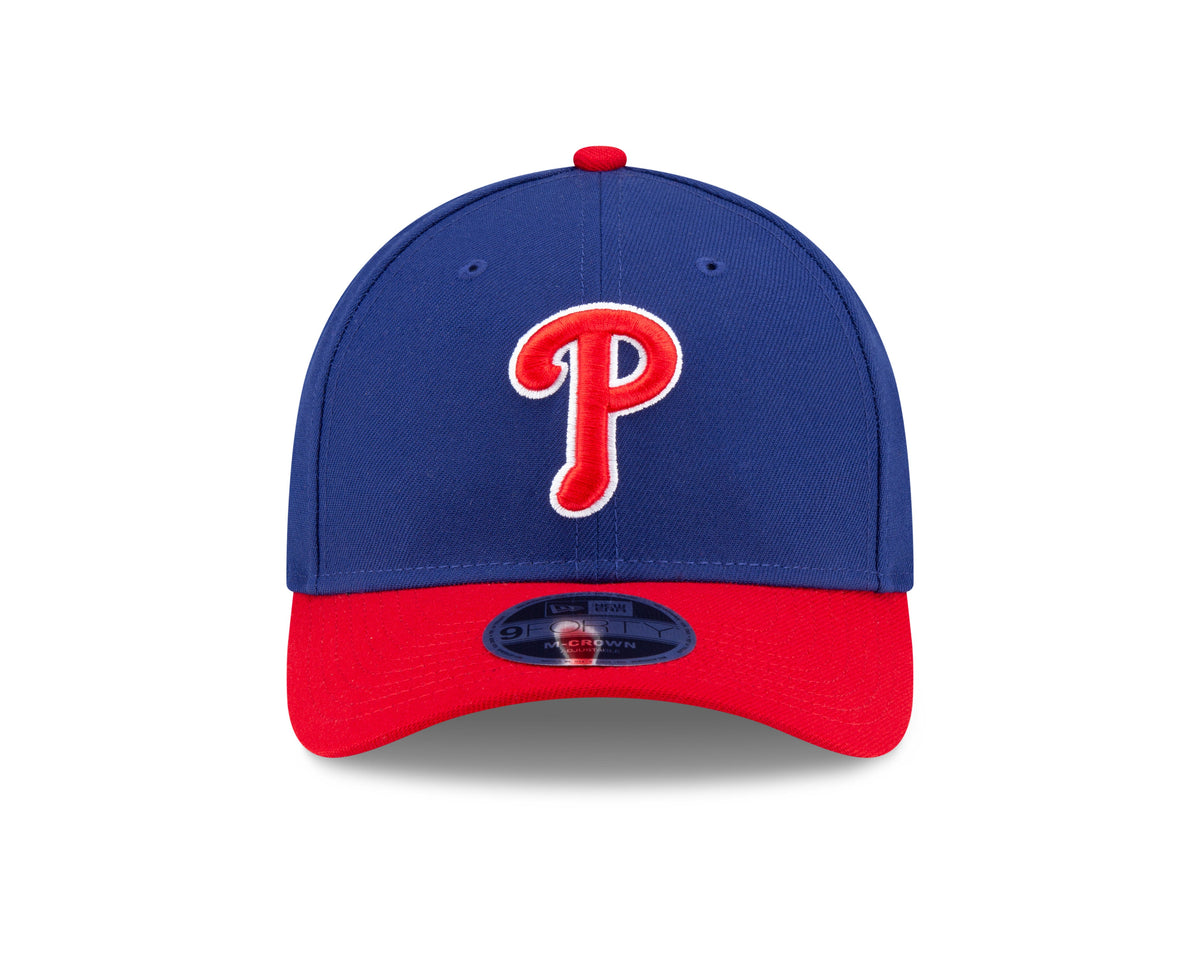 Philadelphia Phillies 2 Tone Royal Red Alternate New Era Player Replica M-Crown 9FORTY Adjustable Hat Official Team Hat Sports Fan Cap Official MLB Te