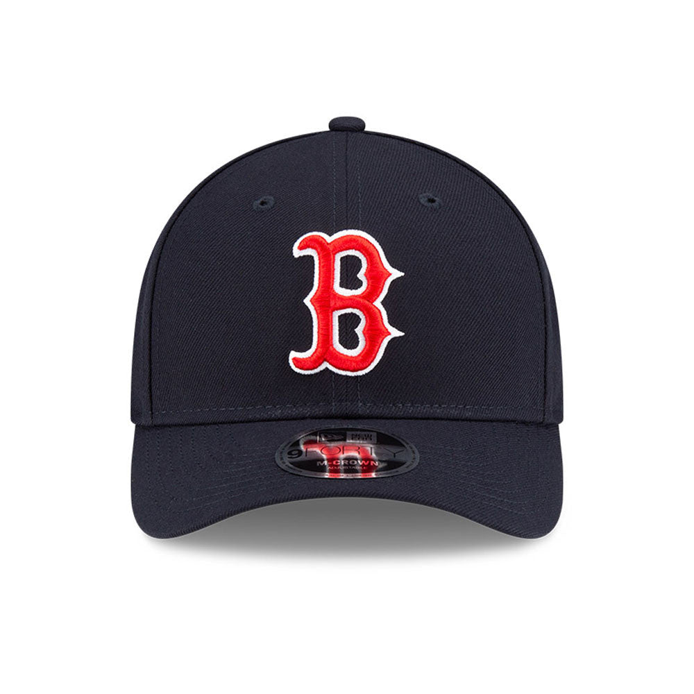 Boston Red Sox Navy New Era Player Replica M-Crown 9FORTY Adjustable Hat Official Team Hat Sports Fan Cap Official MLB Team Hat Baseball Fan Cap