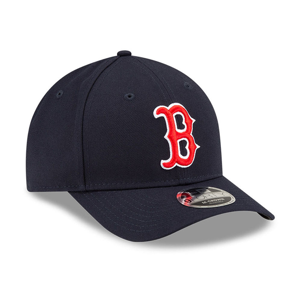 Boston Red Sox Navy New Era Player Replica M-Crown 9FORTY Adjustable Hat Official Team Hat Sports Fan Cap Official MLB Team Hat Baseball Fan Cap