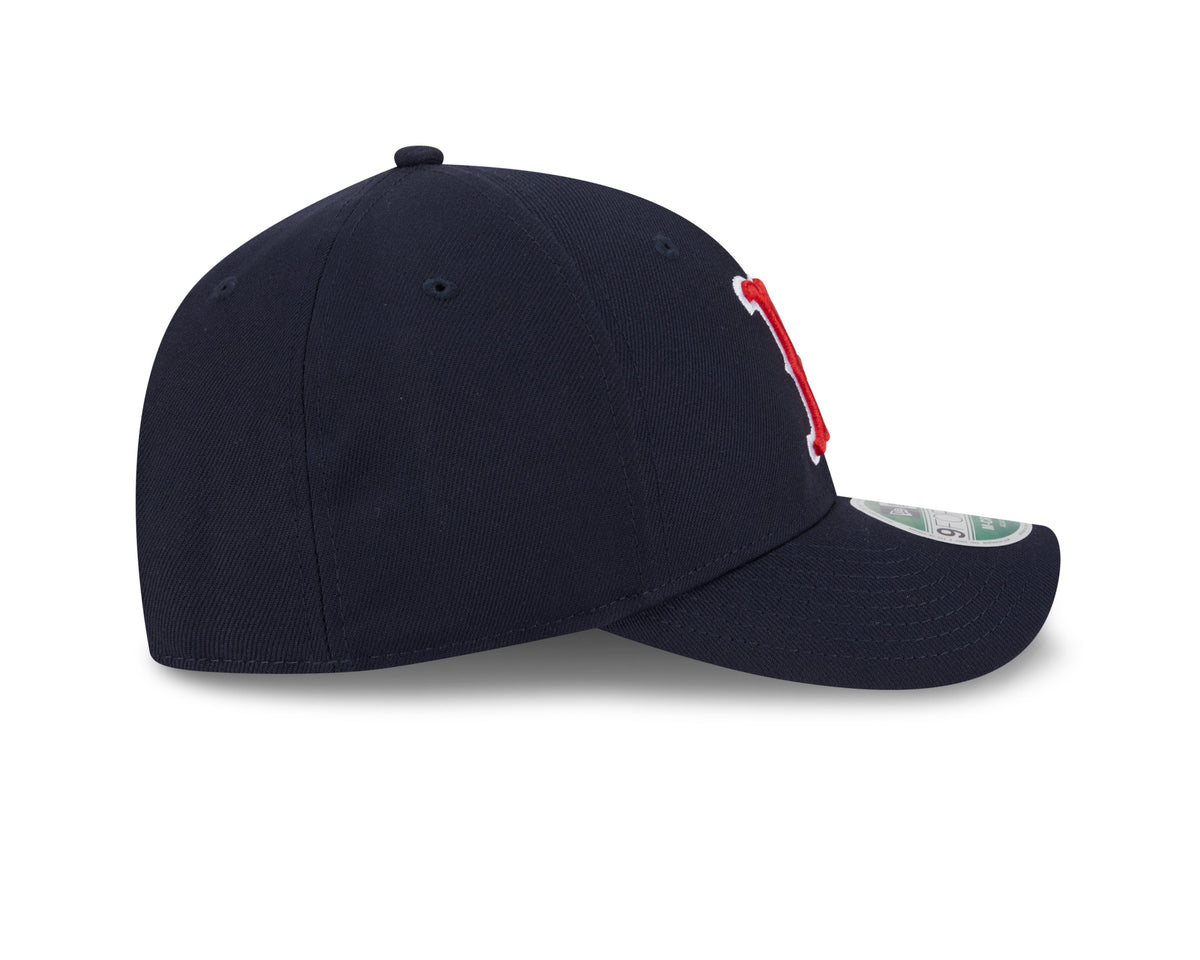 Boston Red Sox Navy New Era Player Replica M-Crown 9FORTY Adjustable Hat Official Team Hat Sports Fan Cap Official MLB Team Hat Baseball Fan Cap