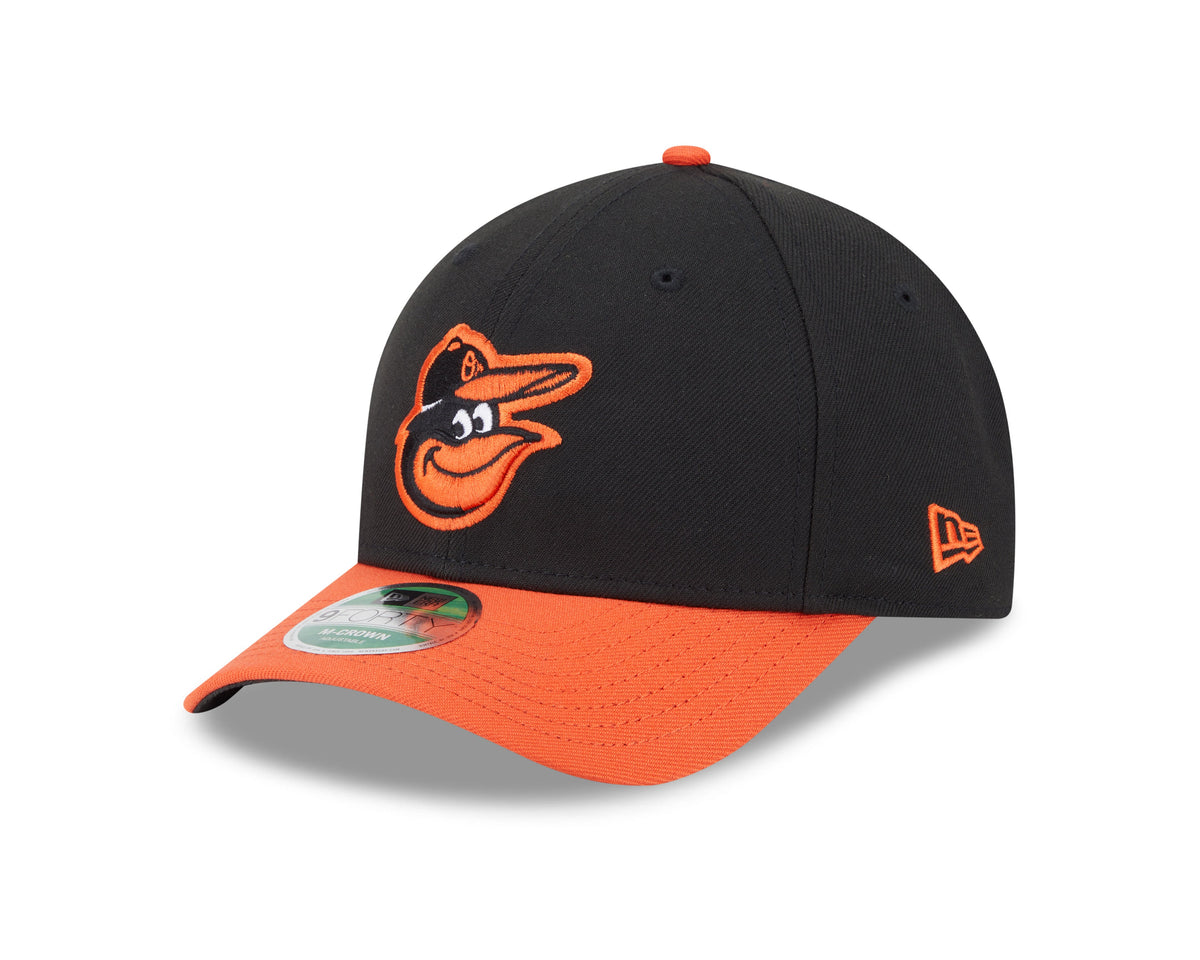 Baltimore Orioles Black Orange Road New Era Player Replica M-Crown 9FORTY Adjustable Hat Official Team Hat Sports Fan Cap Official MLB Team Hat Baseba