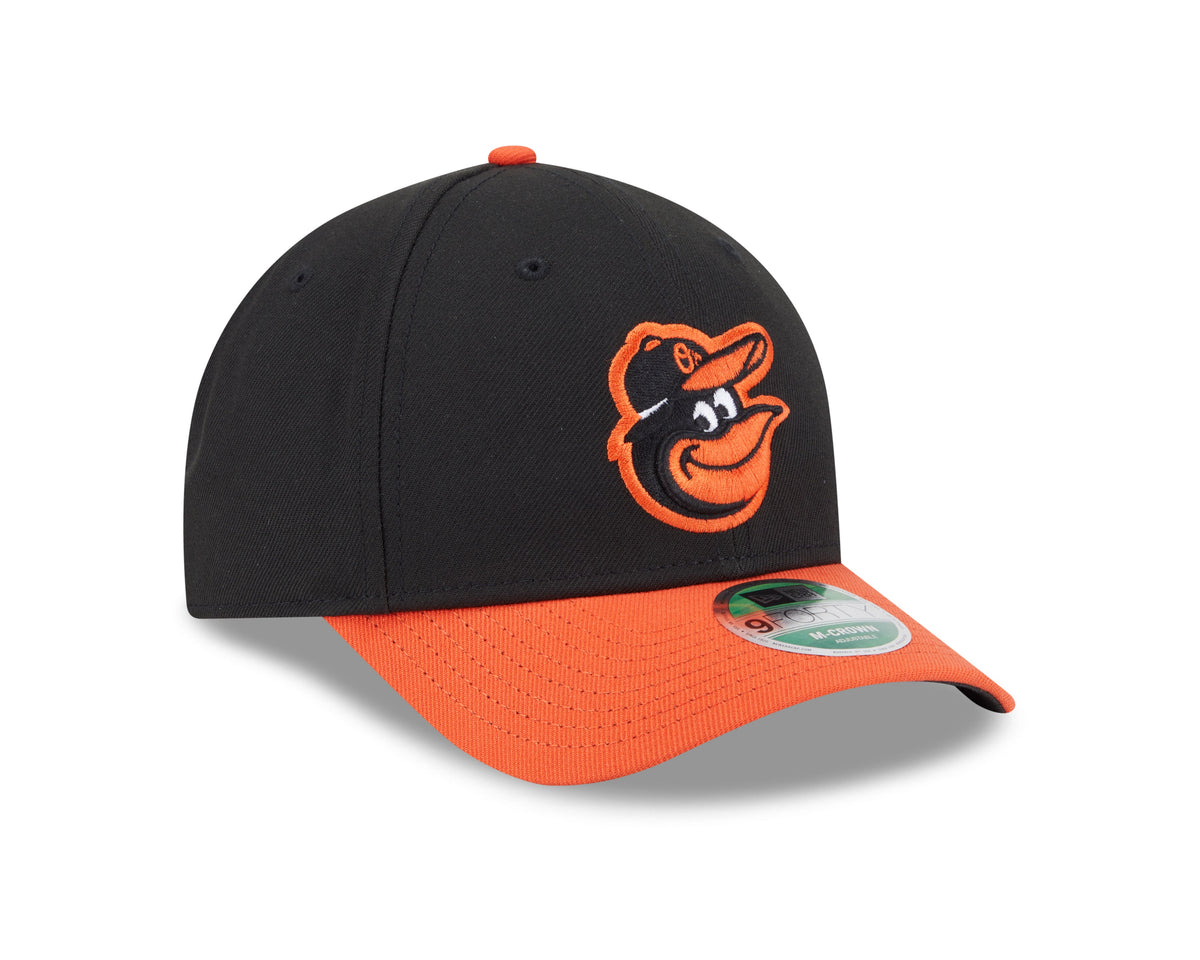 Baltimore Orioles Black Orange Road New Era Player Replica M-Crown 9FORTY Adjustable Hat Official Team Hat Sports Fan Cap Official MLB Team Hat Baseba