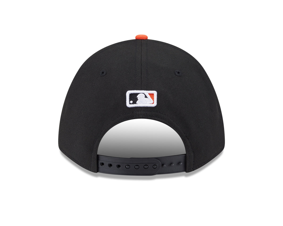 Baltimore Orioles Black Orange Road New Era Player Replica M-Crown 9FORTY Adjustable Hat Official Team Hat Sports Fan Cap Official MLB Team Hat Baseba