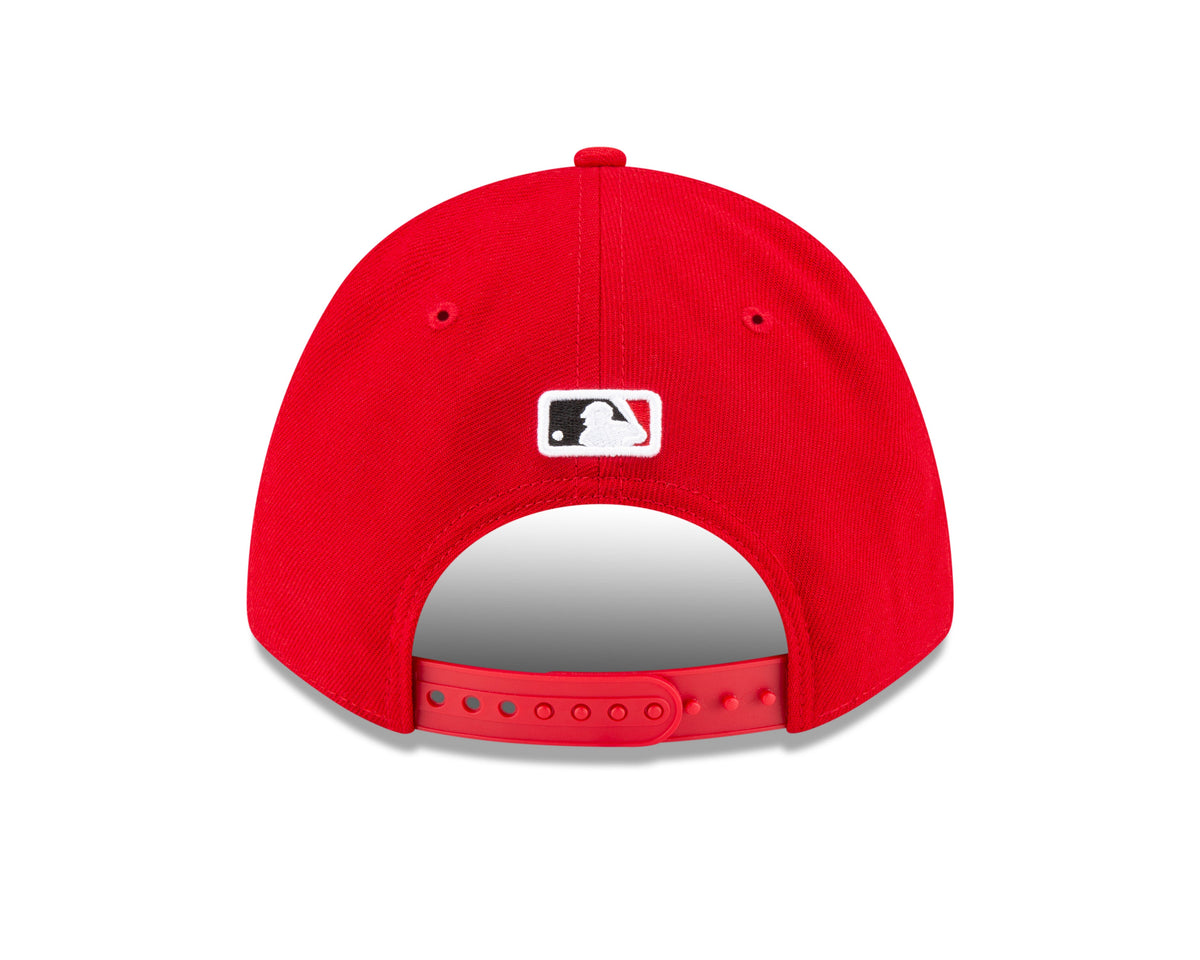 Cincinnati Reds New Era Red Player Replica M-Crown 9FORTY Adjustable Hat Official Team Hat Sports Fan Cap Official MLB Team Hat Baseball Fan Cap