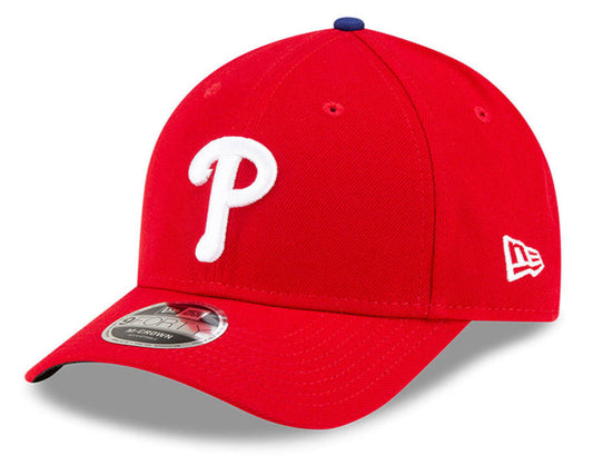 Philadelphia Phillies Red New Era Player Replica M-Crown 9FORTY Adjustable Hat Official Team Hat Sports Fan Cap Official MLB Team Hat Baseball Fan Cap