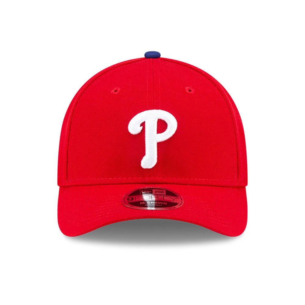 Philadelphia Phillies Red New Era Player Replica M-Crown 9FORTY Adjustable Hat Official Team Hat Sports Fan Cap Official MLB Team Hat Baseball Fan Cap