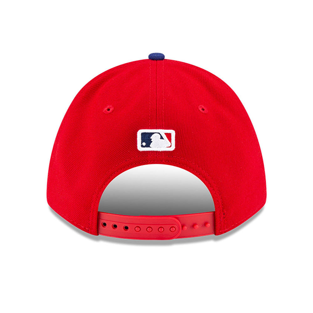 Philadelphia Phillies Red New Era Player Replica M-Crown 9FORTY Adjustable Hat Official Team Hat Sports Fan Cap Official MLB Team Hat Baseball Fan Cap