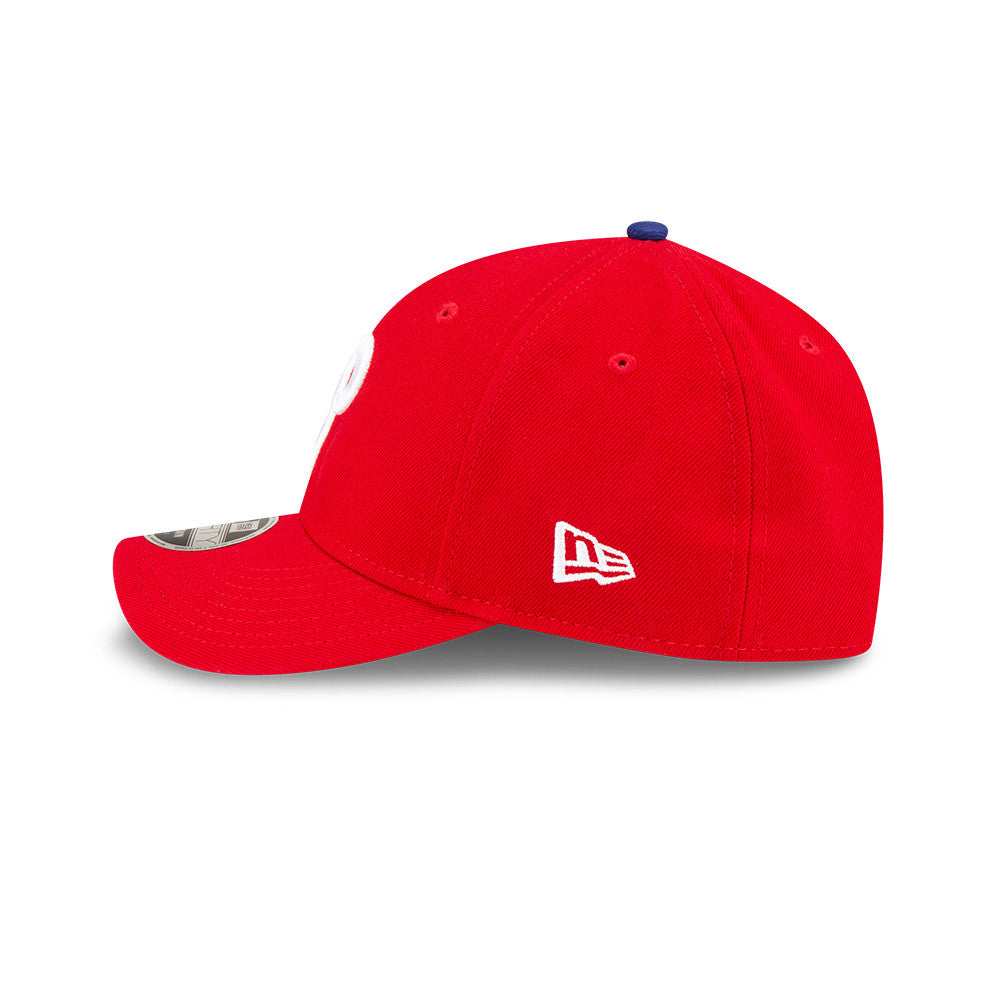 Philadelphia Phillies Red New Era Player Replica M-Crown 9FORTY Adjustable Hat Official Team Hat Sports Fan Cap Official MLB Team Hat Baseball Fan Cap