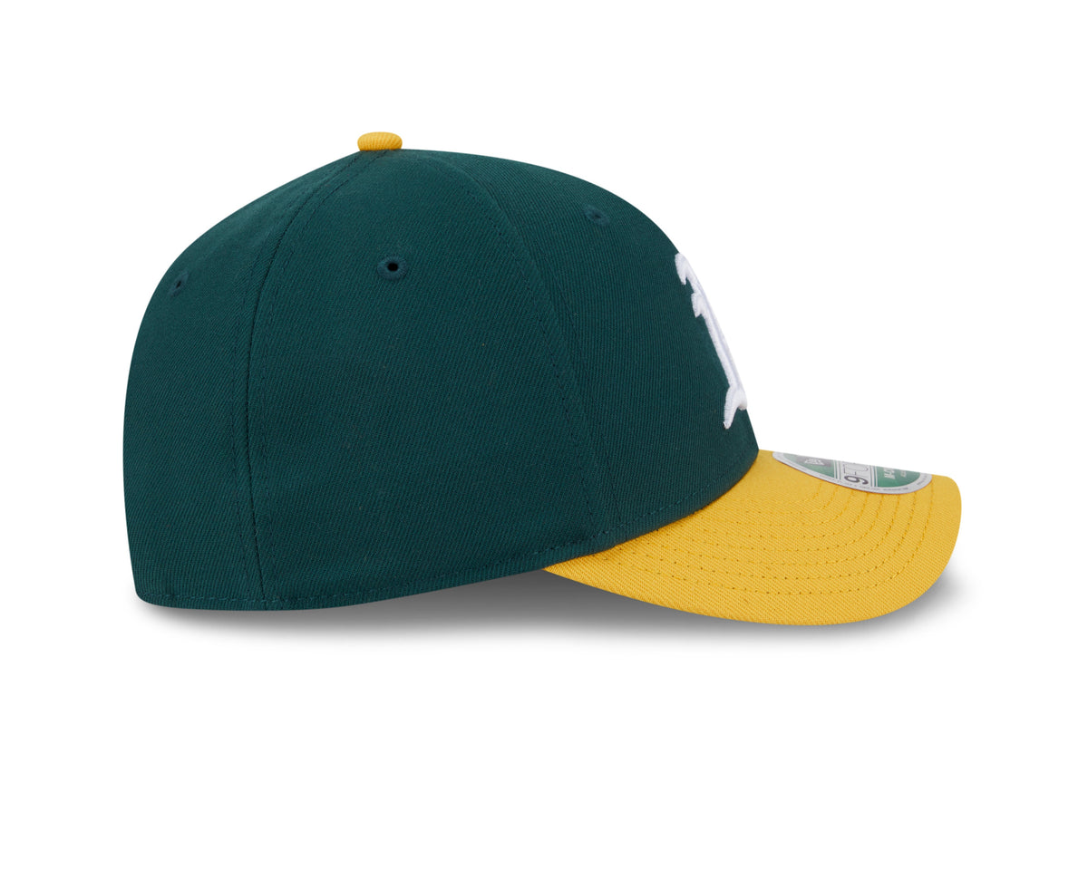 Athletics Green Yellow New Era Player Replica M-Crown 9FORTY Adjustable Hat Official Team Hat Sports Fan Cap Official MLB Team Hat Baseball Fan Cap
