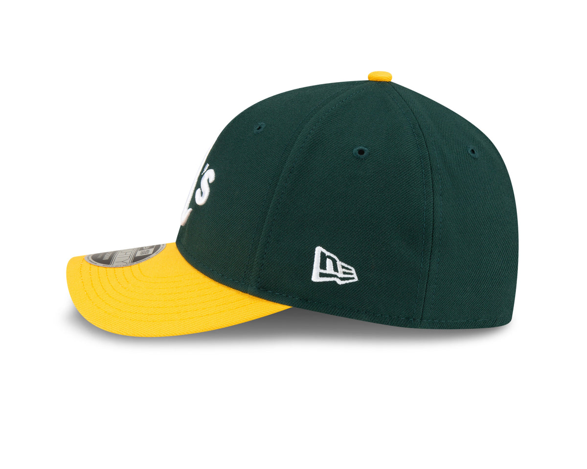Athletics Green Yellow New Era Player Replica M-Crown 9FORTY Adjustable Hat Official Team Hat Sports Fan Cap Official MLB Team Hat Baseball Fan Cap