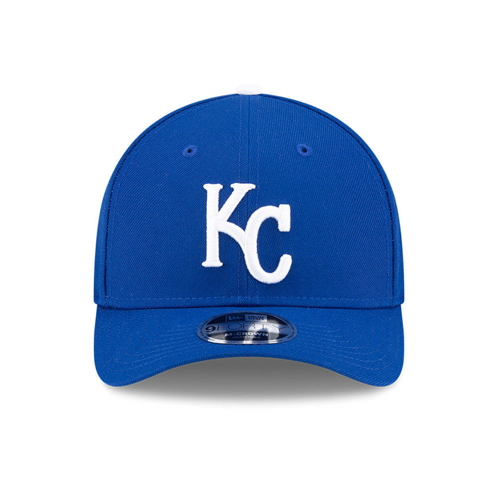 Kansas City Royals Blue New Era Player Replica M-Crown 9FORTY Adjustable Hat Official Team Hat Sports Fan Cap Official MLB Team Hat Baseball Fan Cap