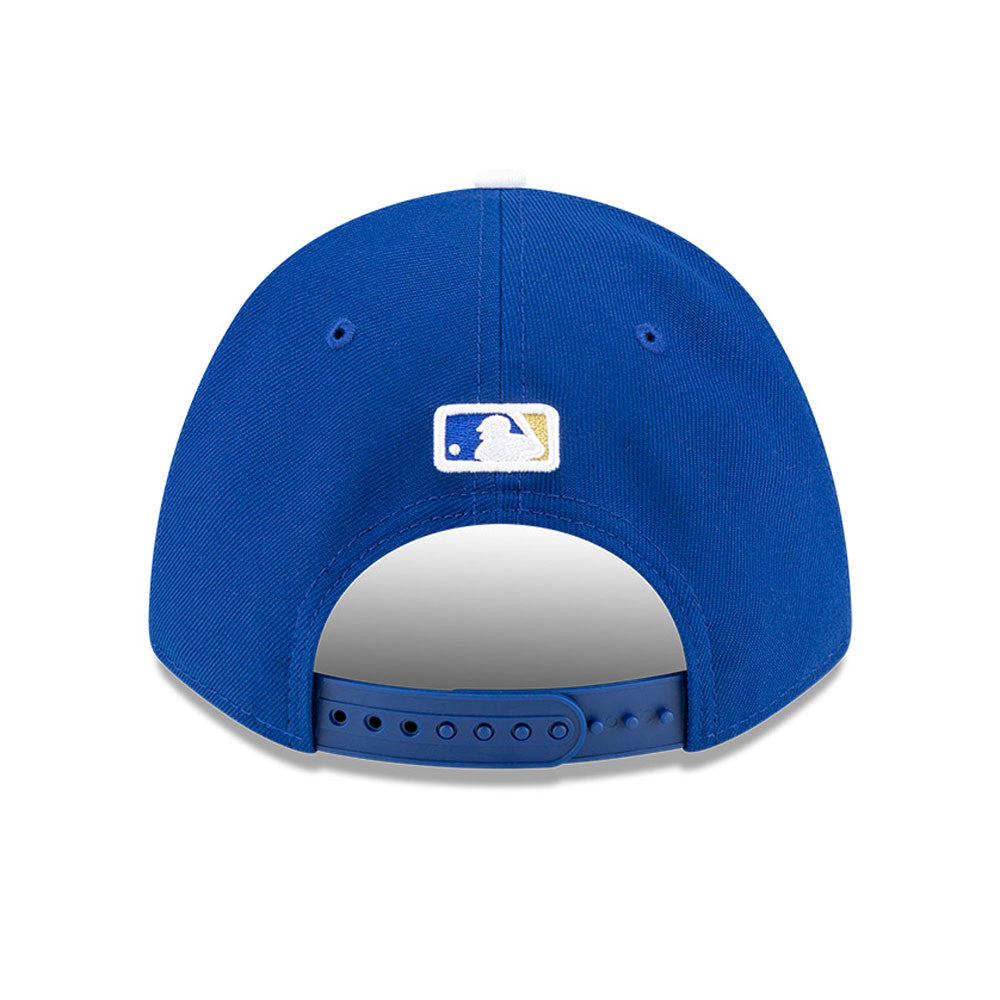 Kansas City Royals Blue New Era Player Replica M-Crown 9FORTY Adjustable Hat Official Team Hat Sports Fan Cap Official MLB Team Hat Baseball Fan Cap